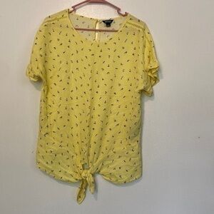 BUFFALO David Bitton key hole botton tie short sleeve shirt small